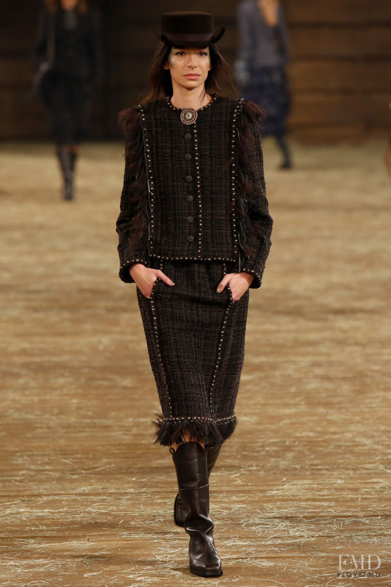 Amanda Sanchez featured in  the Chanel fashion show for Pre-Fall 2014