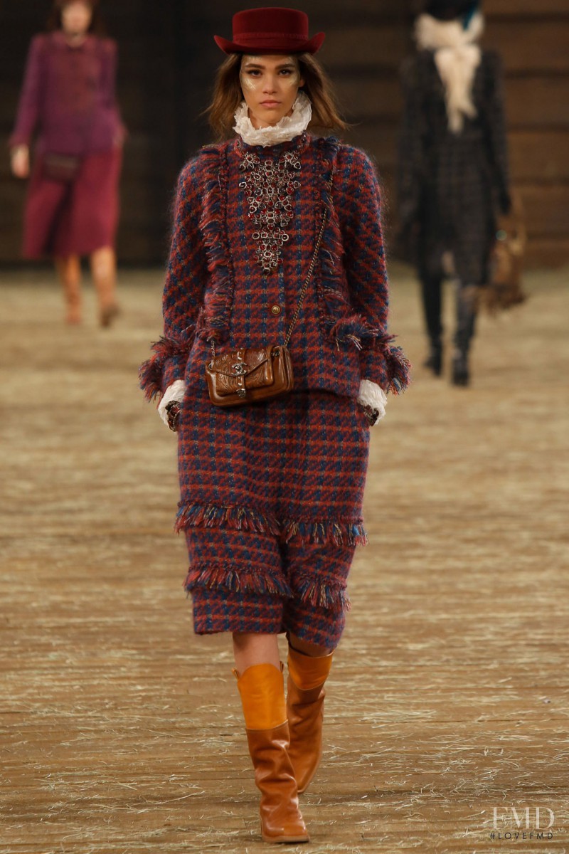 Pauline Hoarau featured in  the Chanel fashion show for Pre-Fall 2014