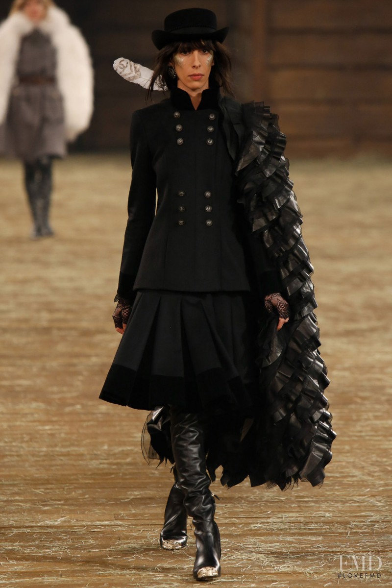 Jamie Bochert featured in  the Chanel fashion show for Pre-Fall 2014