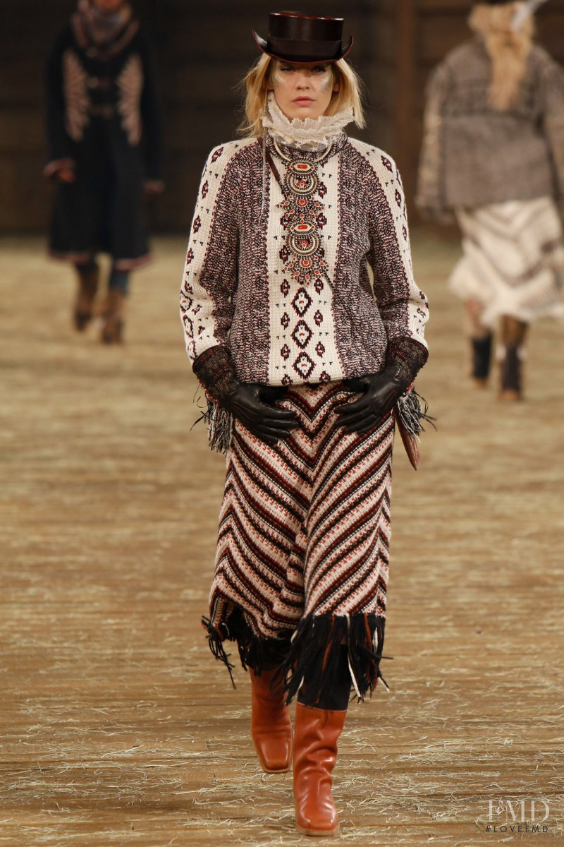 Heidi Mount featured in  the Chanel fashion show for Pre-Fall 2014