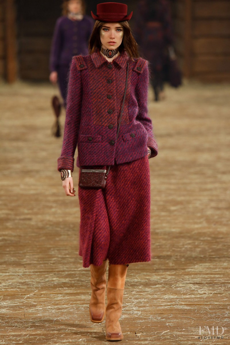 Grace Hartzel featured in  the Chanel fashion show for Pre-Fall 2014