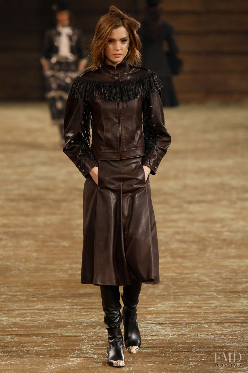 Josephine Skriver featured in  the Chanel fashion show for Pre-Fall 2014