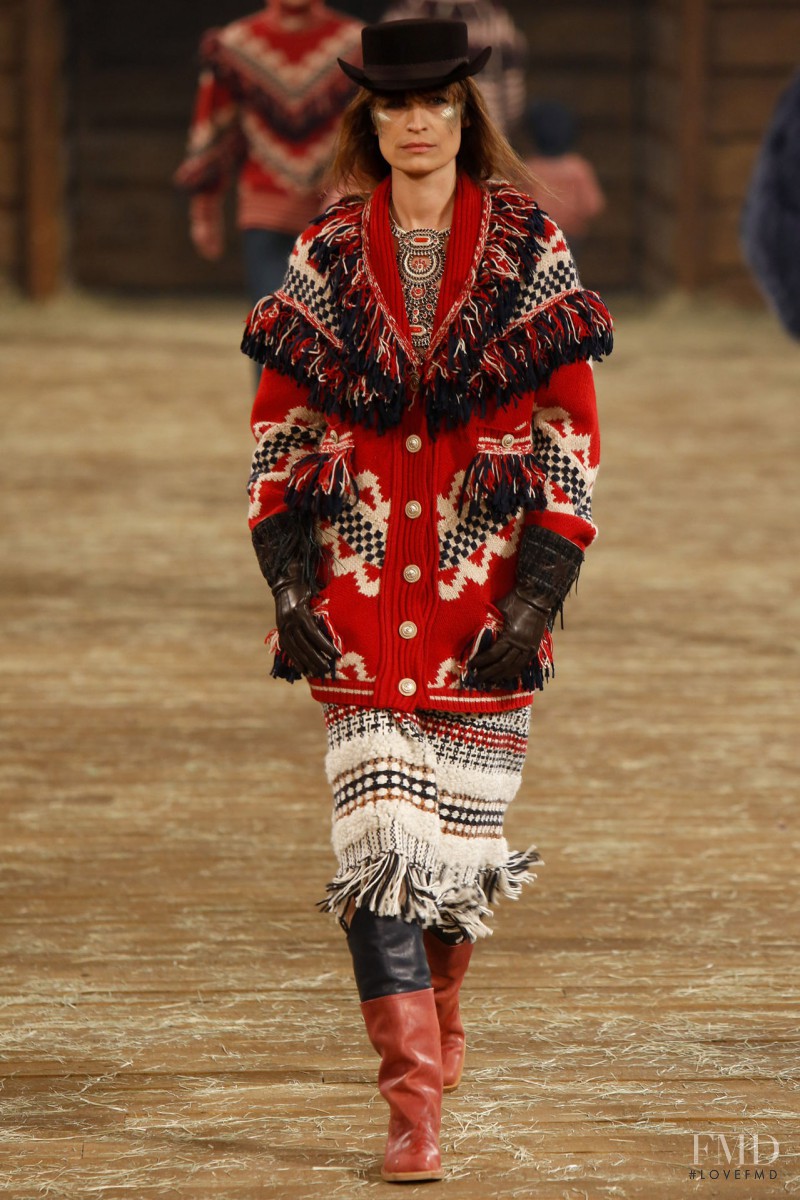 Caroline de Maigret featured in  the Chanel fashion show for Pre-Fall 2014