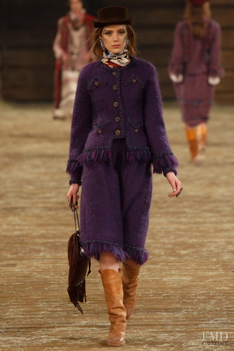 Esther Heesch featured in  the Chanel fashion show for Pre-Fall 2014