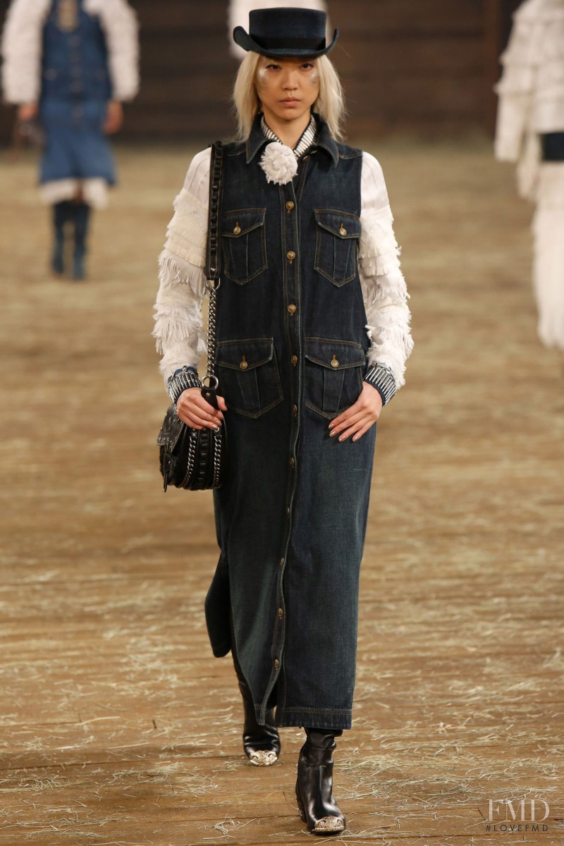 Soo Joo Park featured in  the Chanel fashion show for Pre-Fall 2014