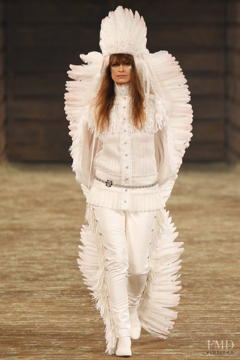 Caroline de Maigret featured in  the Chanel fashion show for Pre-Fall 2014