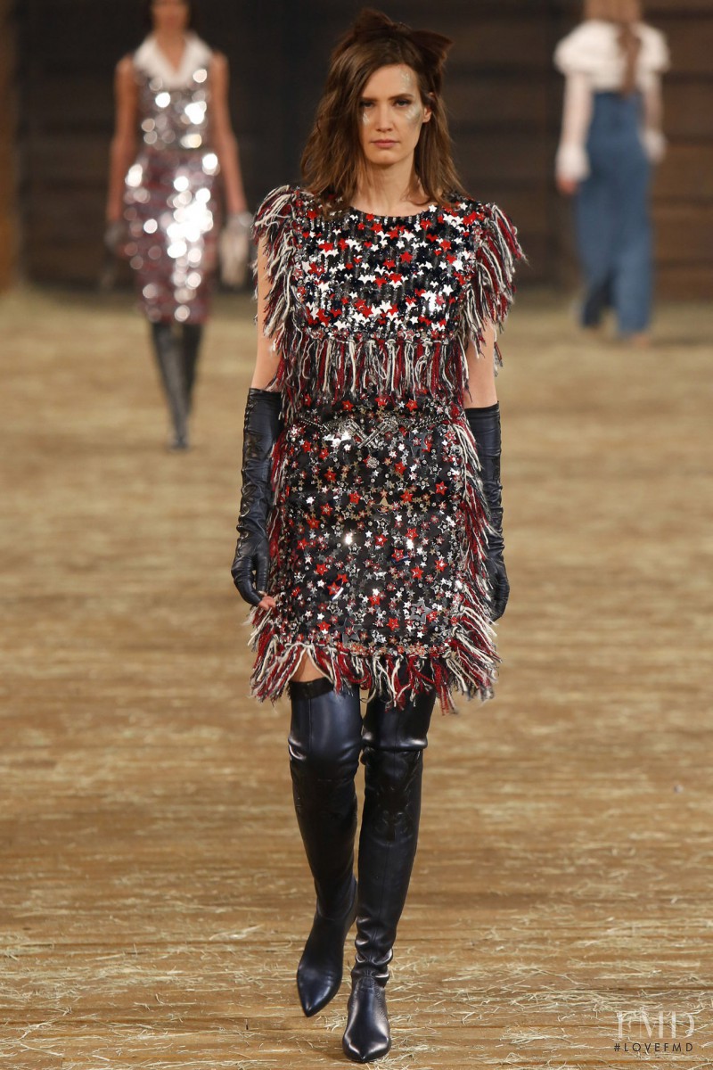 Drake Burnette featured in  the Chanel fashion show for Pre-Fall 2014