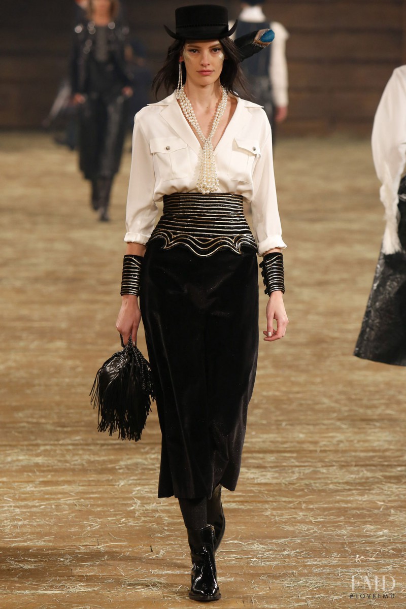 Amanda Murphy featured in  the Chanel fashion show for Pre-Fall 2014