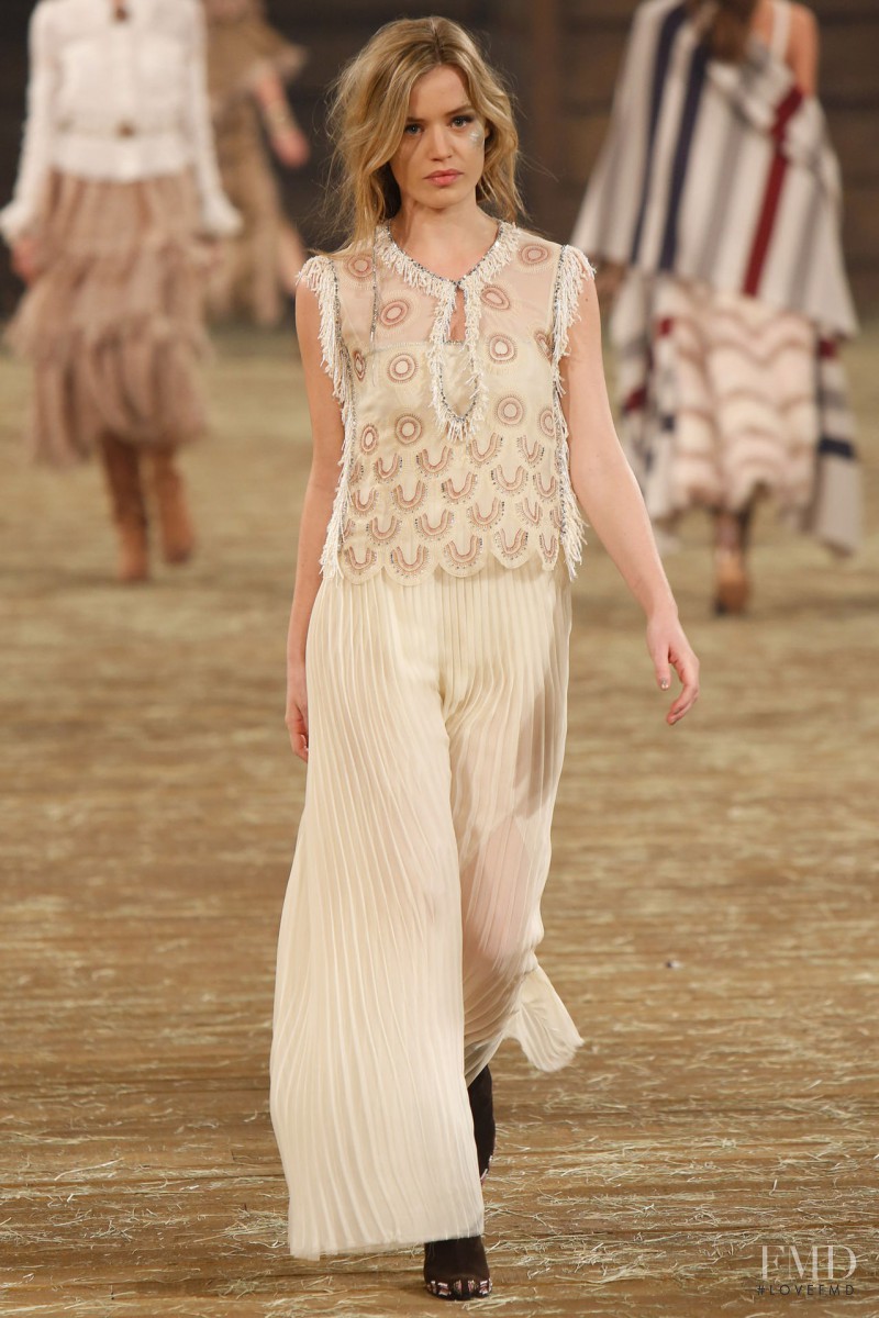 Georgia May Jagger featured in  the Chanel fashion show for Pre-Fall 2014
