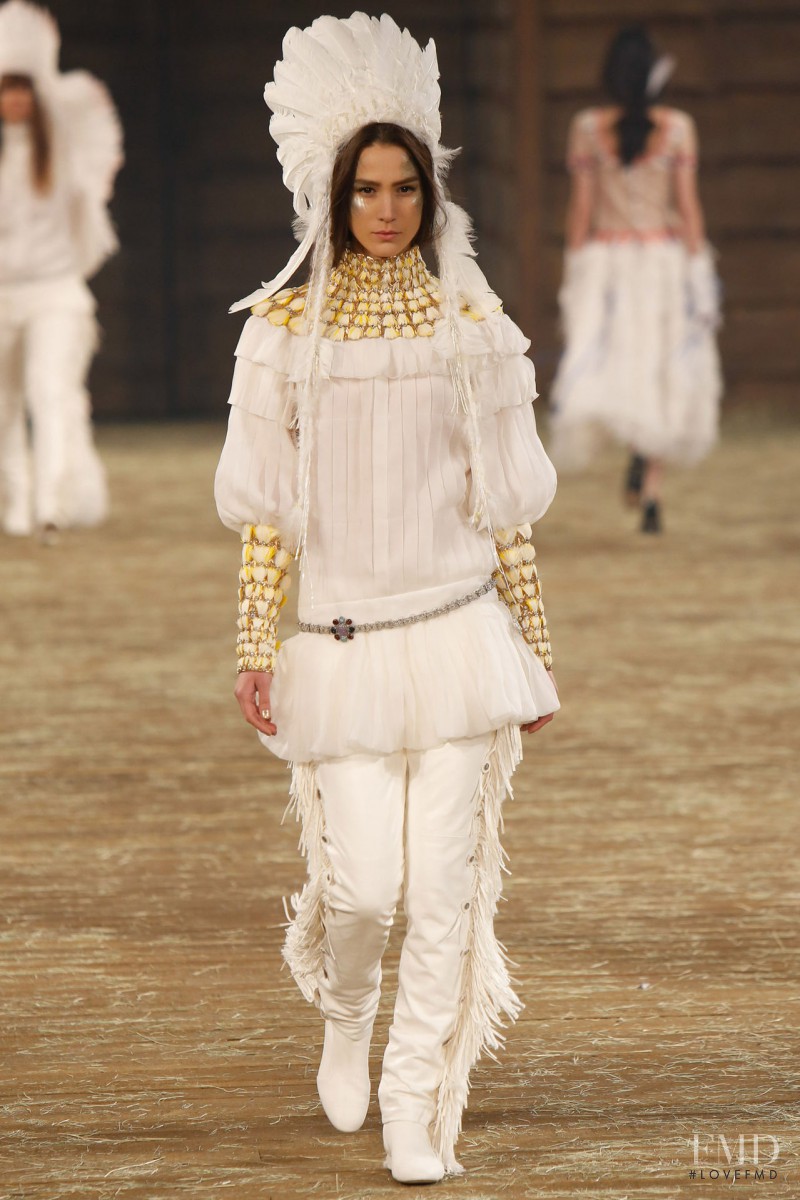 Mijo Mihaljcic featured in  the Chanel fashion show for Pre-Fall 2014