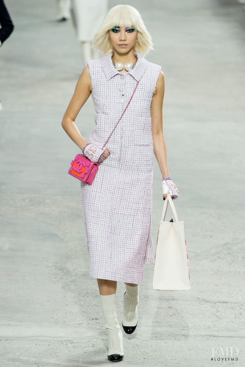Soo Joo Park featured in  the Chanel fashion show for Spring/Summer 2014
