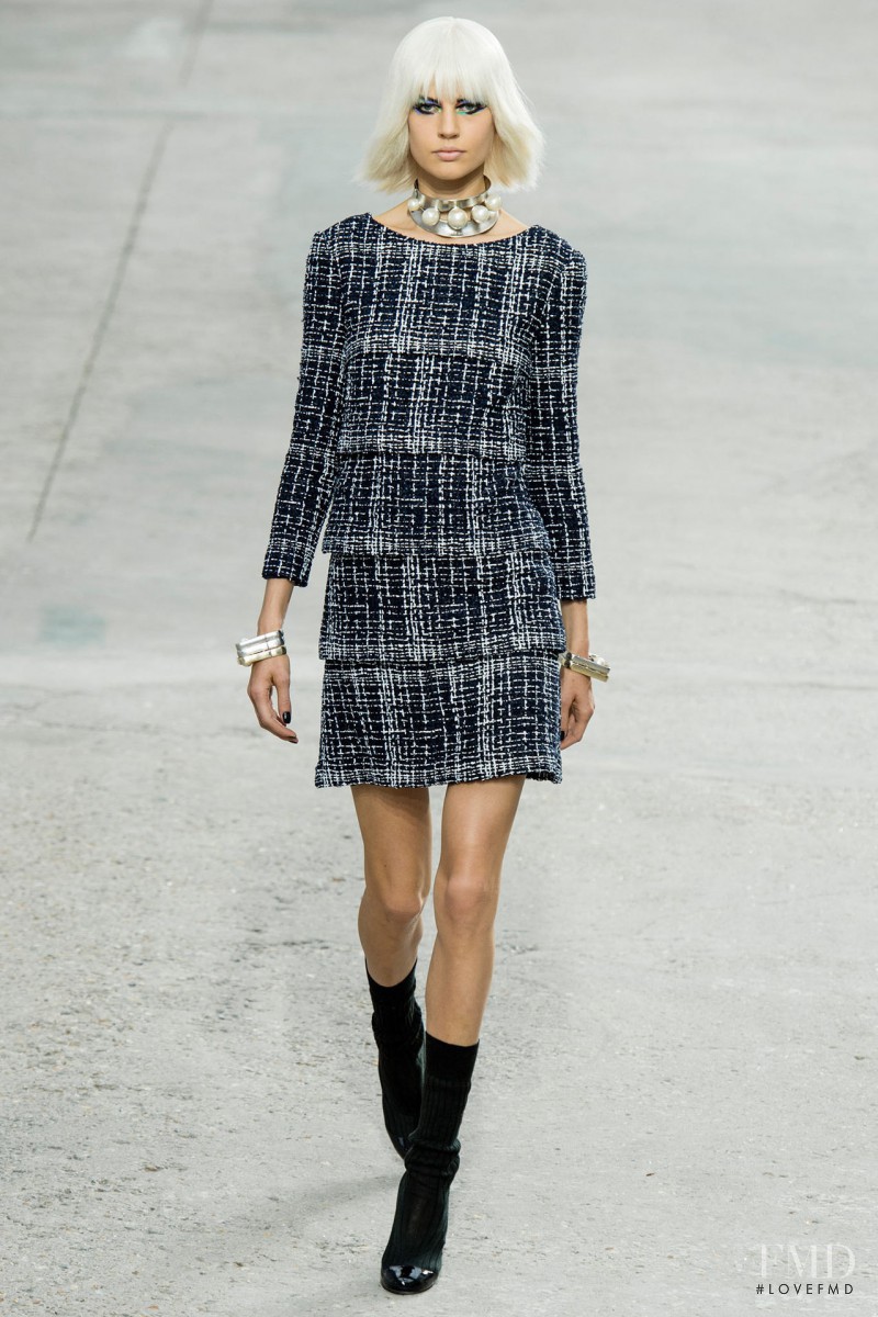 Elisabeth Erm featured in  the Chanel fashion show for Spring/Summer 2014