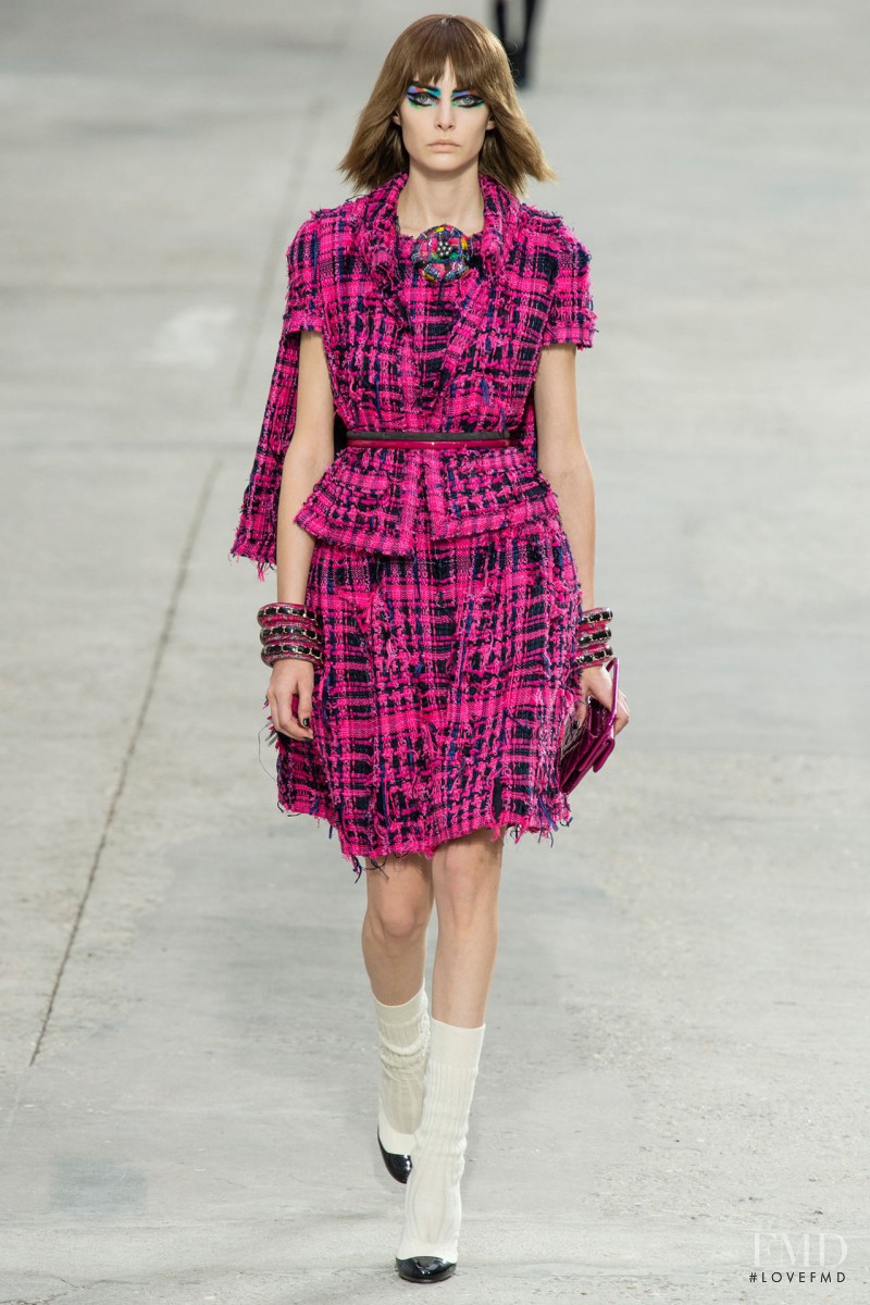 Auguste Abeliunaite featured in  the Chanel fashion show for Spring/Summer 2014