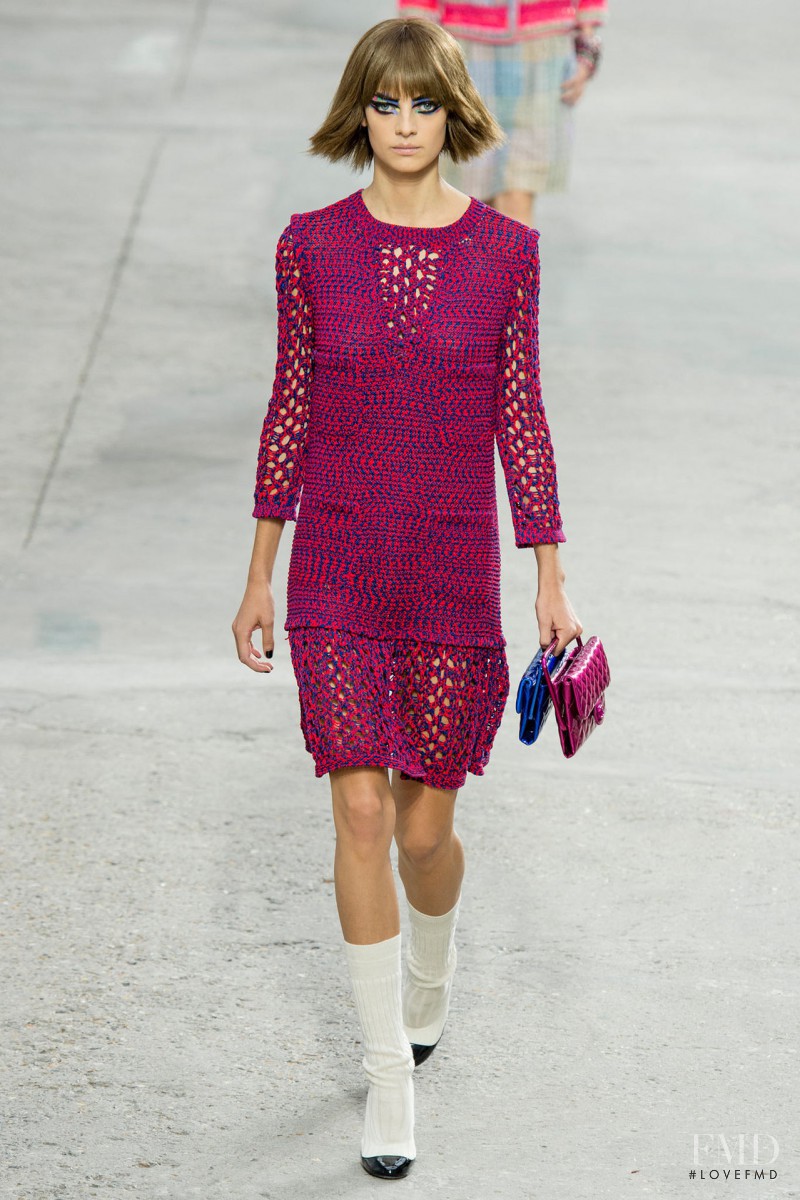 Ine Neefs featured in  the Chanel fashion show for Spring/Summer 2014