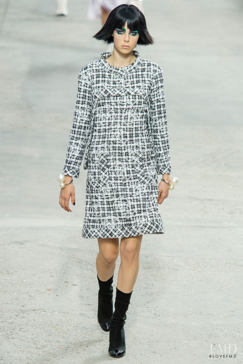 Edie Campbell featured in  the Chanel fashion show for Spring/Summer 2014