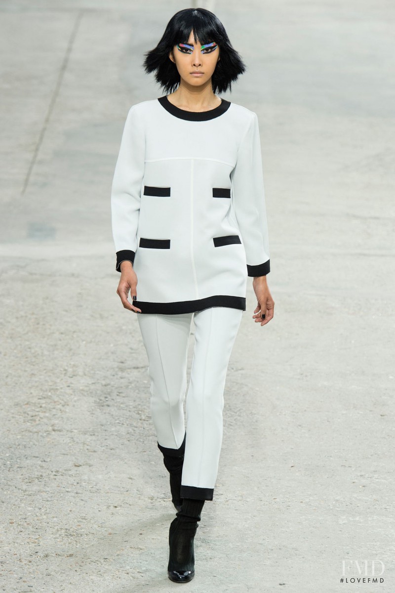 Ji Young Kwak featured in  the Chanel fashion show for Spring/Summer 2014