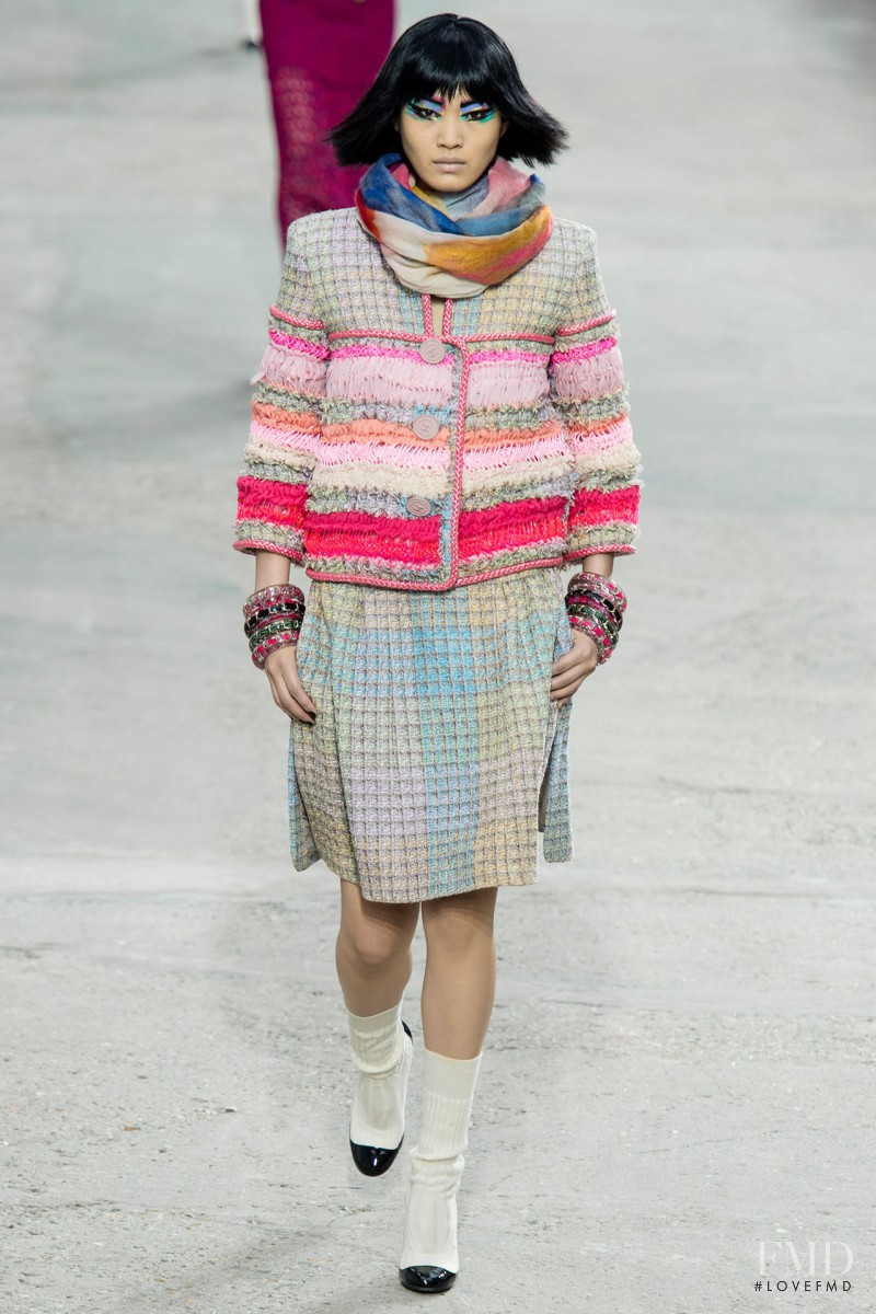 Chiharu Okunugi featured in  the Chanel fashion show for Spring/Summer 2014