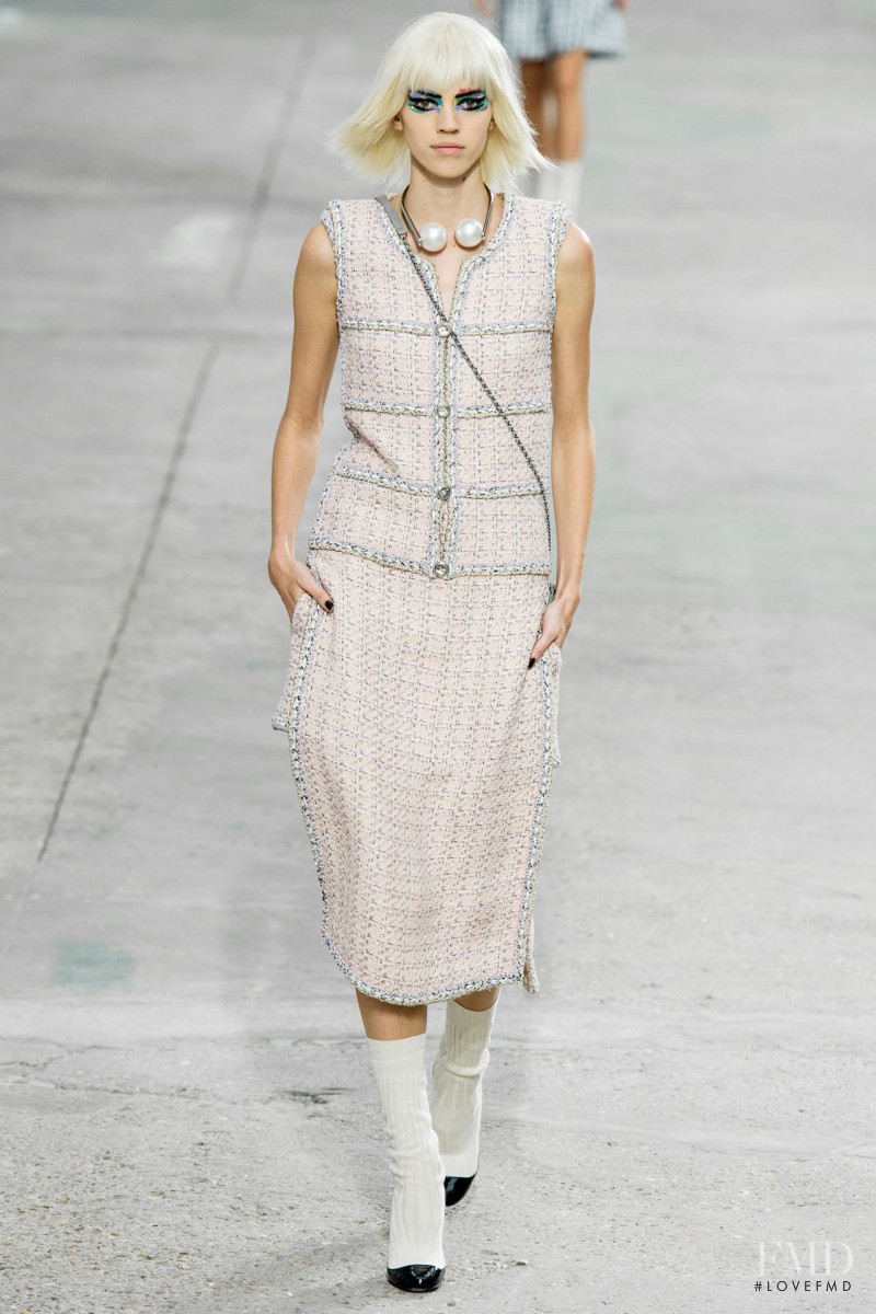 Devon Windsor featured in  the Chanel fashion show for Spring/Summer 2014
