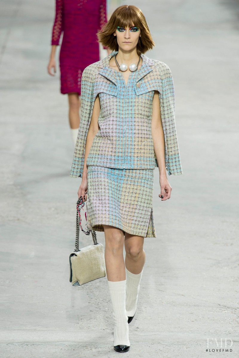 Fia Ljungstrom featured in  the Chanel fashion show for Spring/Summer 2014