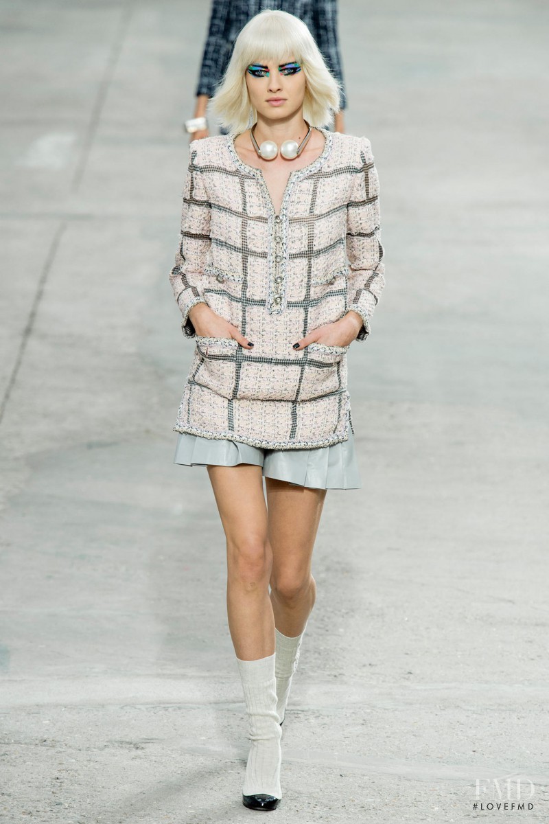 Ji Young Kwak featured in  the Chanel fashion show for Spring/Summer 2014