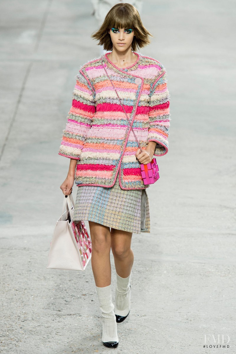 Pauline Hoarau featured in  the Chanel fashion show for Spring/Summer 2014
