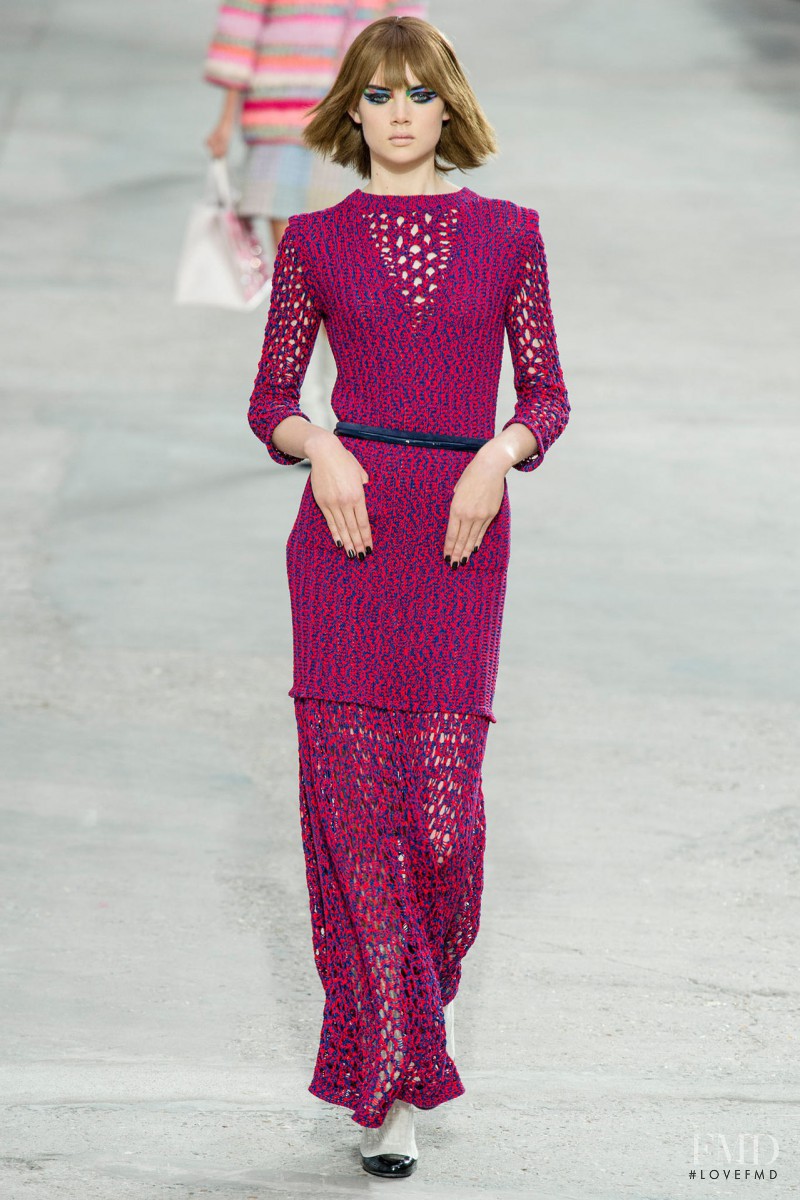 Holly Rose Emery featured in  the Chanel fashion show for Spring/Summer 2014