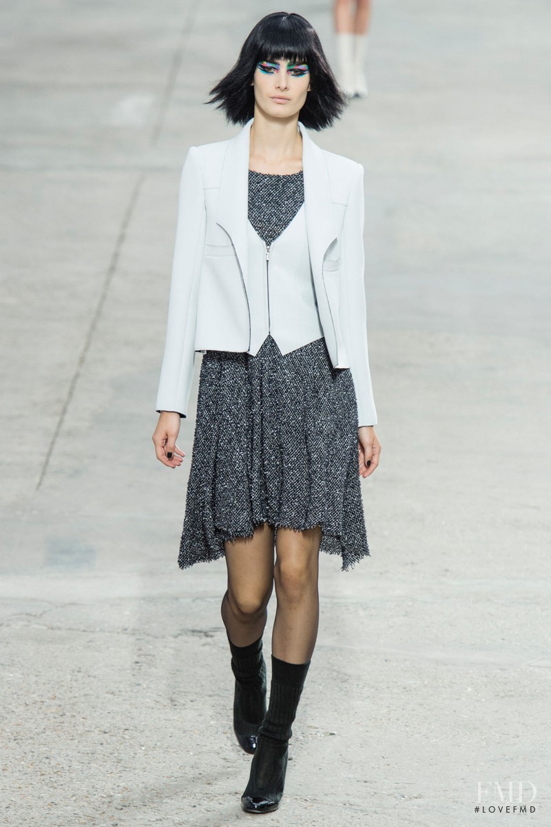 Ophélie Guillermand featured in  the Chanel fashion show for Spring/Summer 2014