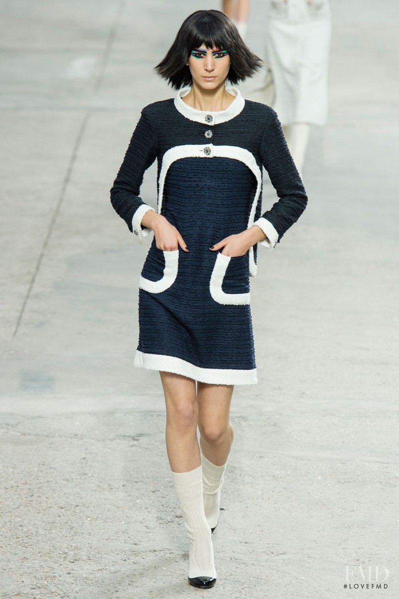 Mijo Mihaljcic featured in  the Chanel fashion show for Spring/Summer 2014