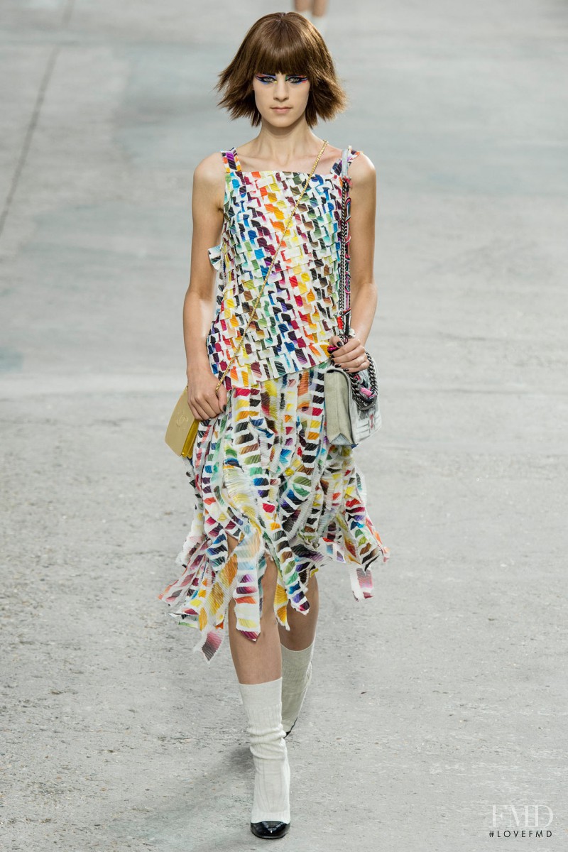 Kayley Chabot featured in  the Chanel fashion show for Spring/Summer 2014