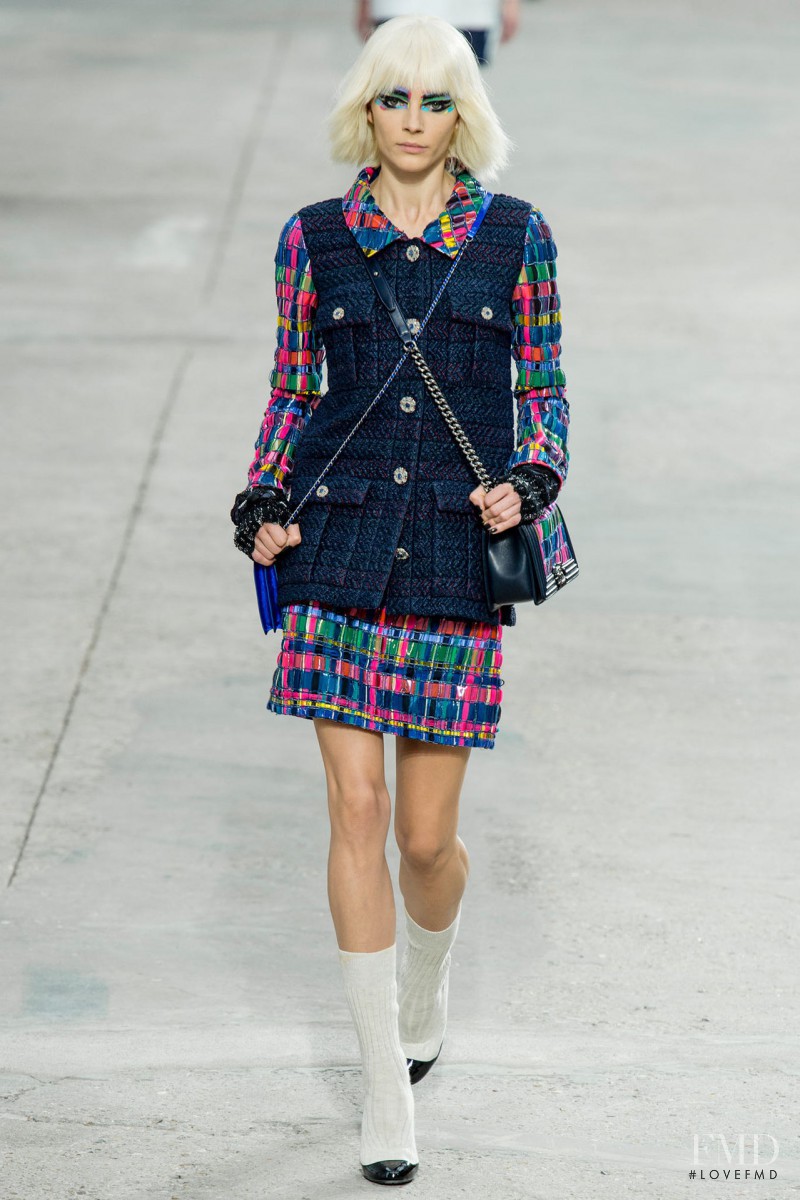 Ieva Laguna featured in  the Chanel fashion show for Spring/Summer 2014