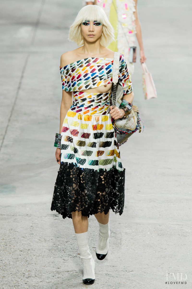 Soo Joo Park featured in  the Chanel fashion show for Spring/Summer 2014