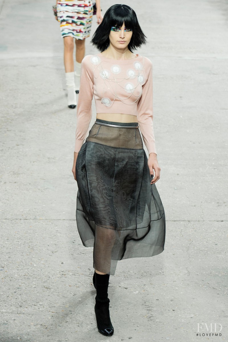Zlata Mangafic featured in  the Chanel fashion show for Spring/Summer 2014