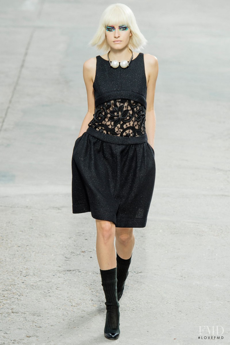 Louise Parker featured in  the Chanel fashion show for Spring/Summer 2014