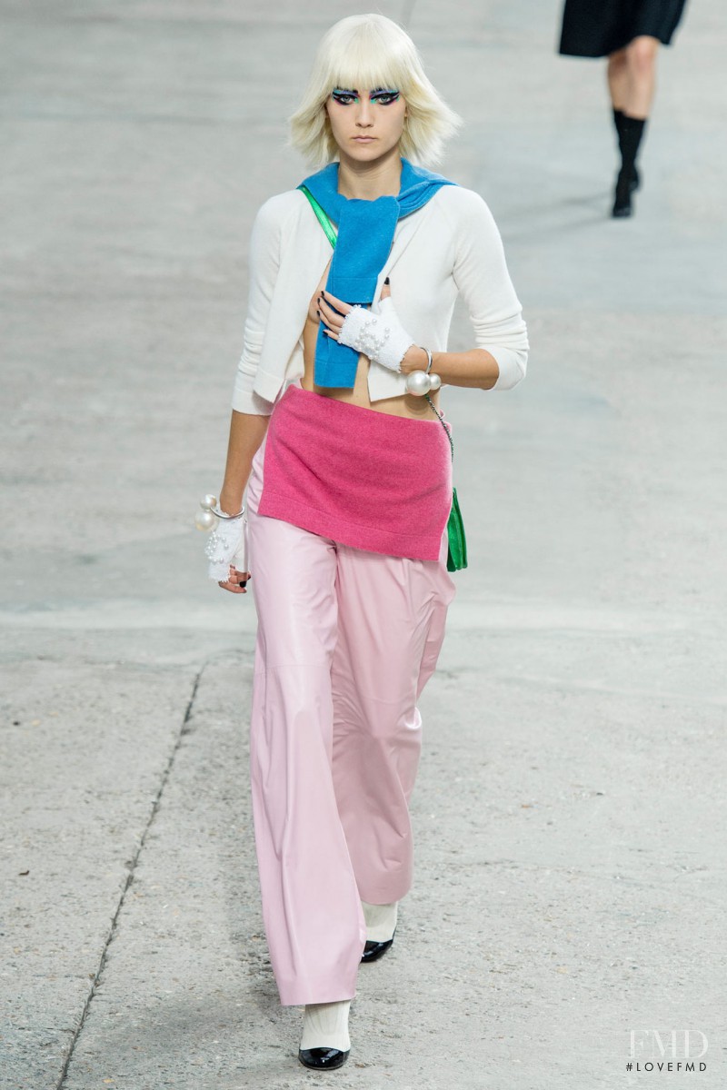 Katerina Ryabinkina featured in  the Chanel fashion show for Spring/Summer 2014