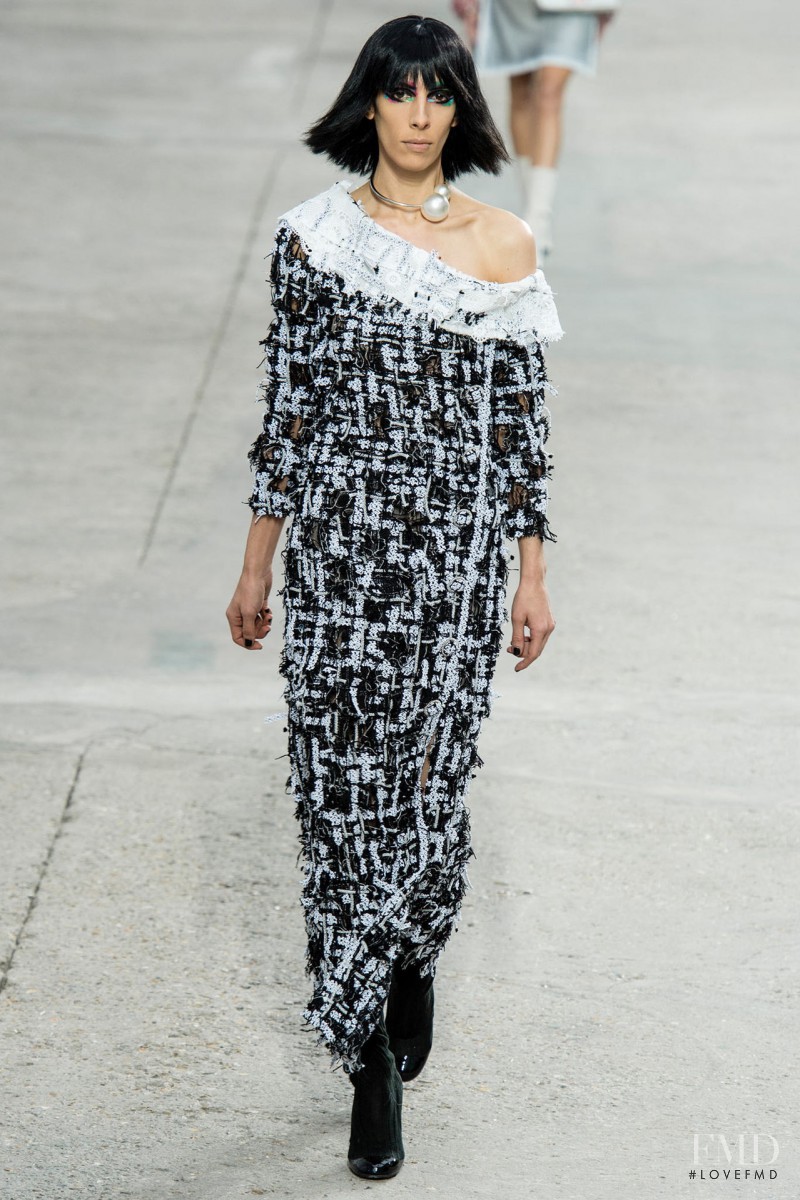 Jamie Bochert featured in  the Chanel fashion show for Spring/Summer 2014