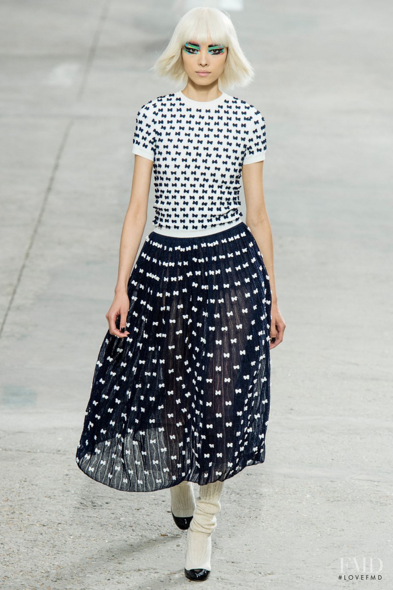 Fei Fei Sun featured in  the Chanel fashion show for Spring/Summer 2014