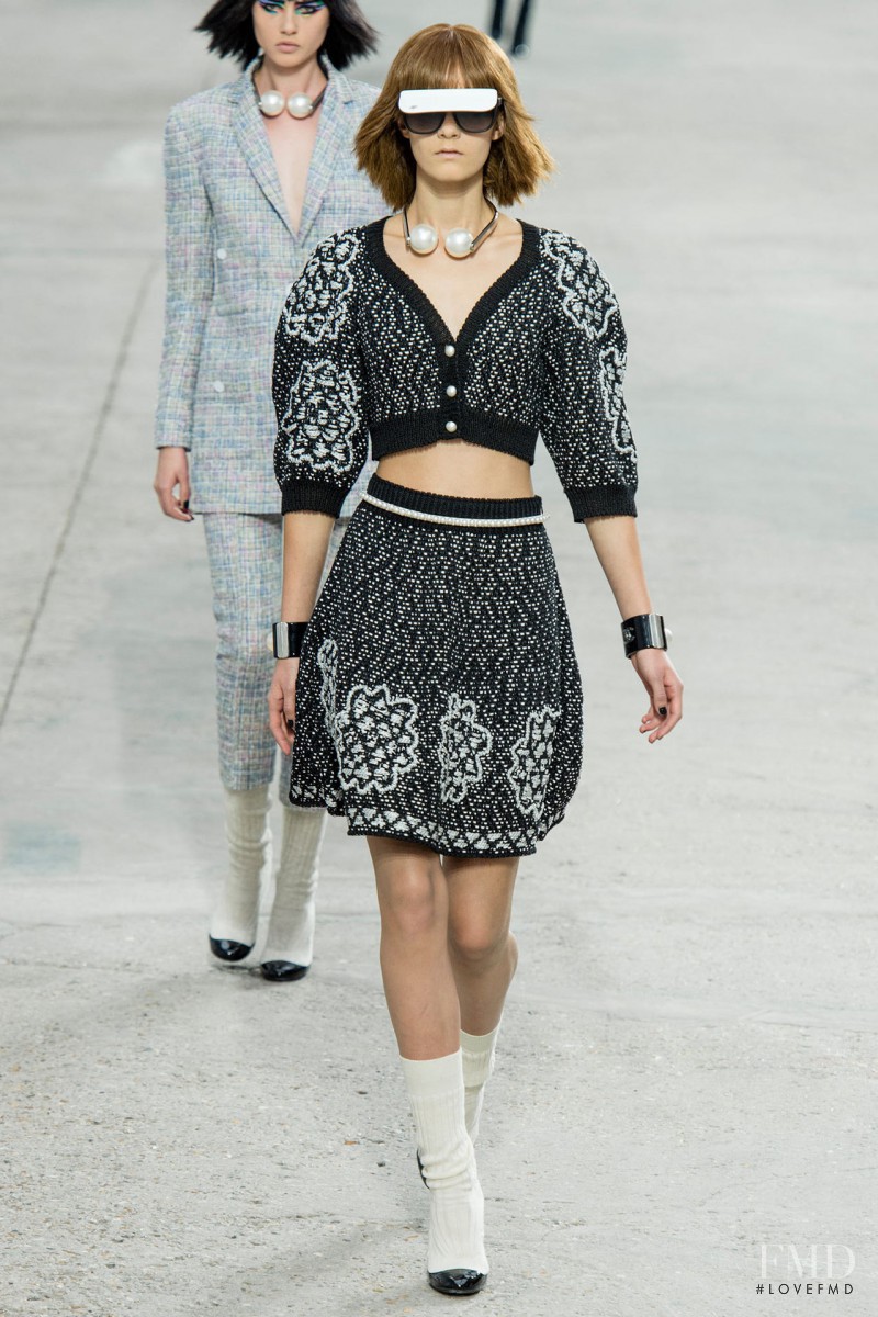 Irina Liss featured in  the Chanel fashion show for Spring/Summer 2014