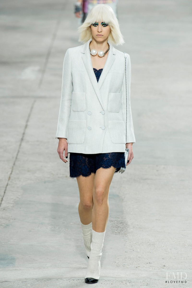 Eva Berzina featured in  the Chanel fashion show for Spring/Summer 2014