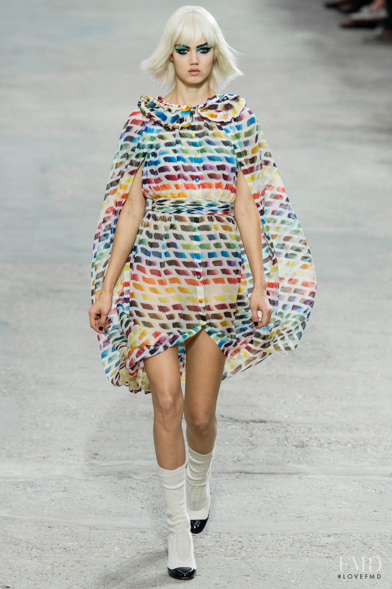 Lindsey Wixson featured in  the Chanel fashion show for Spring/Summer 2014