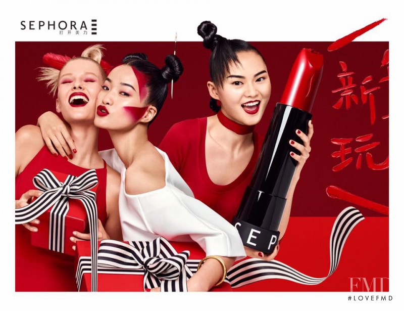 Vivien Wysocki featured in  the SEPHORA advertisement for Holiday 2016