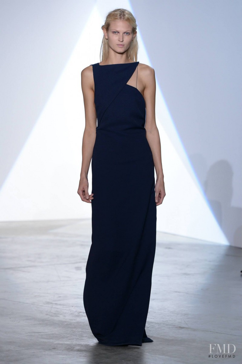 Charlotte Hoyer featured in  the Vionnet fashion show for Spring/Summer 2014