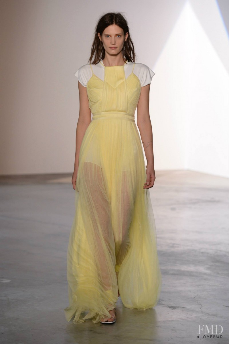 Drake Burnette featured in  the Vionnet fashion show for Spring/Summer 2014