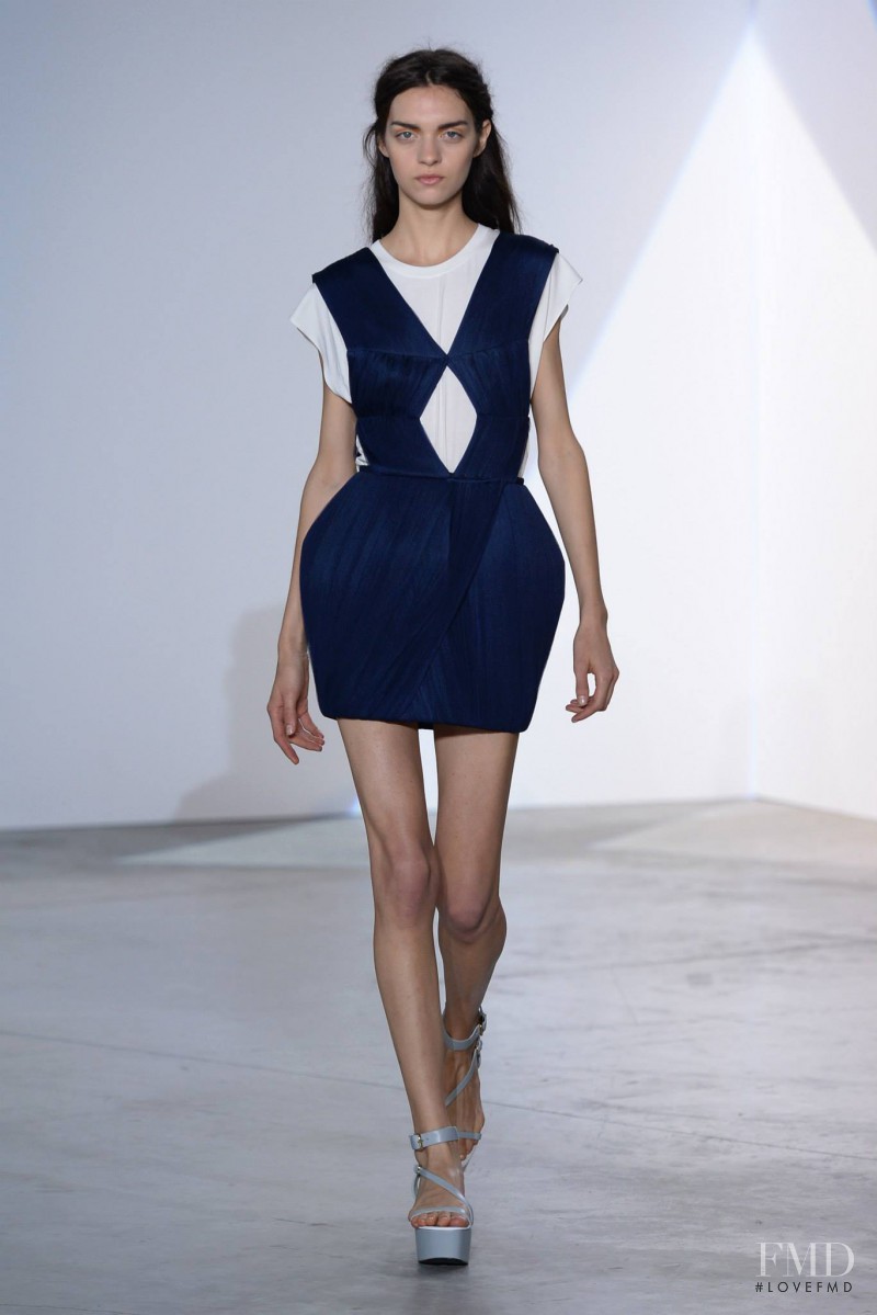 Magda Laguinge featured in  the Vionnet fashion show for Spring/Summer 2014