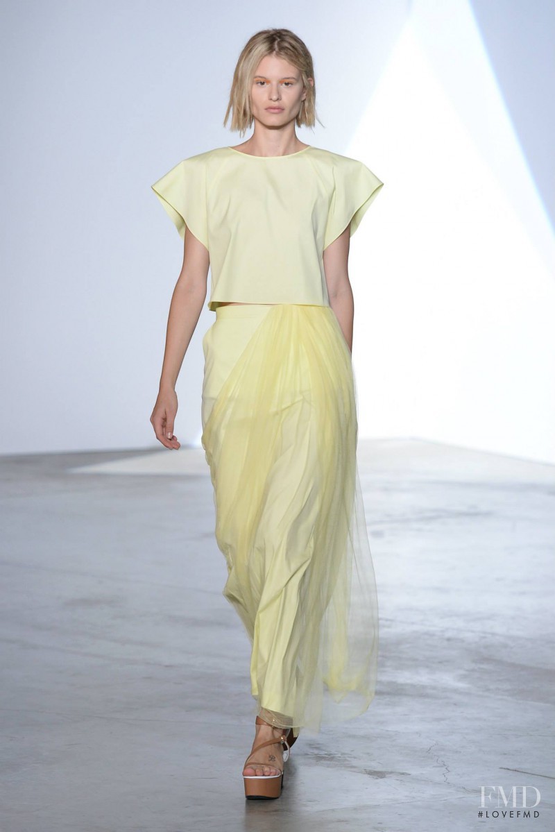 Bara Holotova featured in  the Vionnet fashion show for Spring/Summer 2014