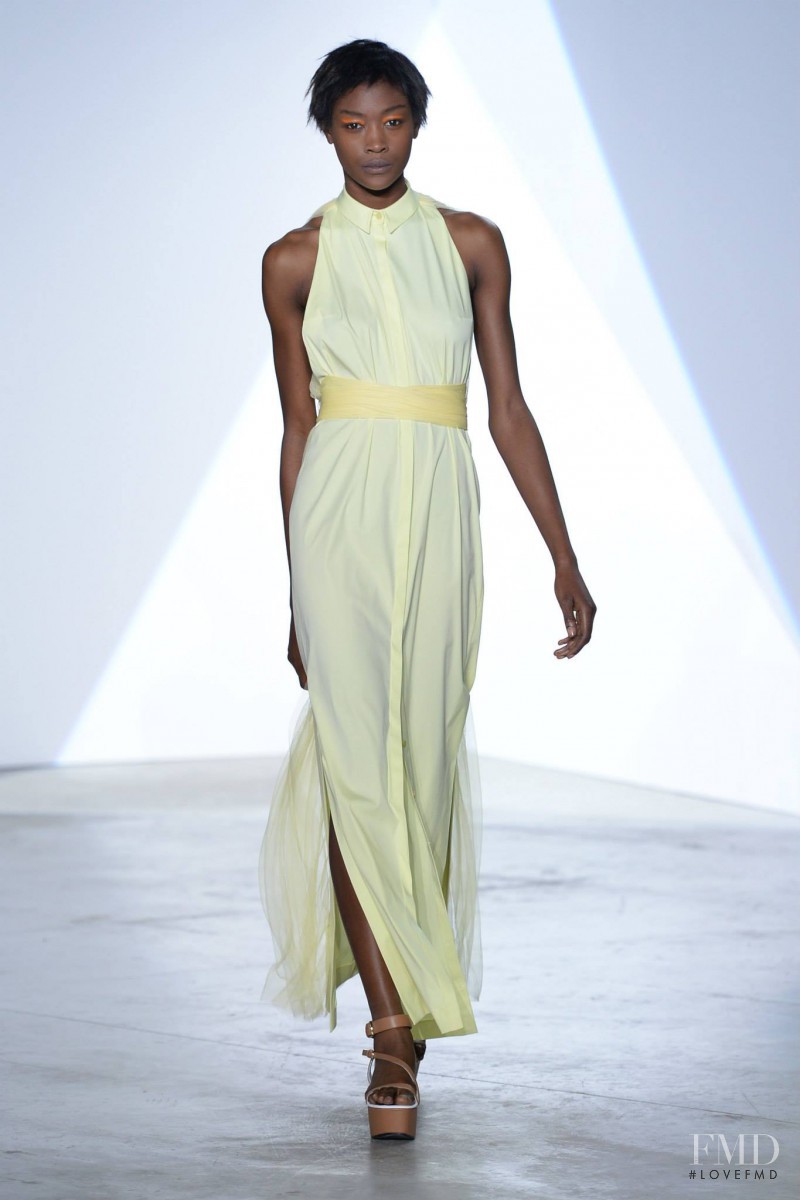 Betty Adewole featured in  the Vionnet fashion show for Spring/Summer 2014