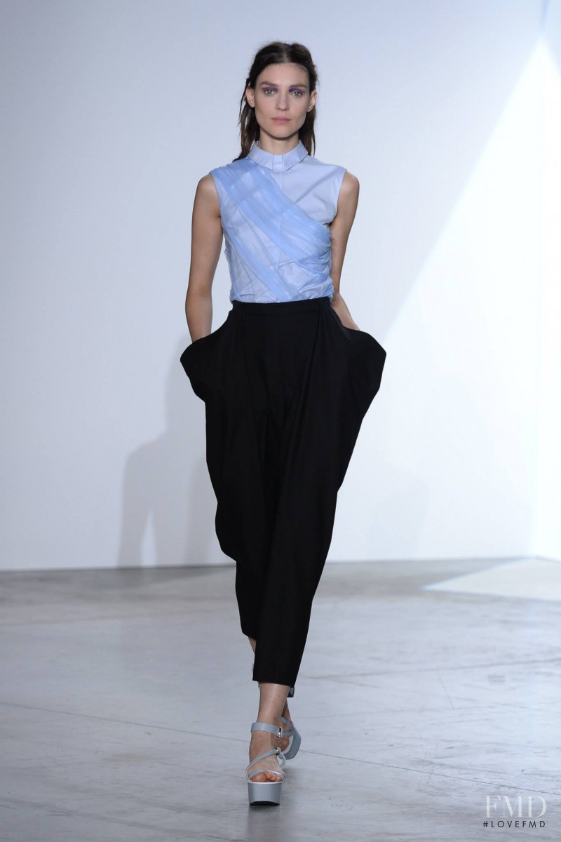 Kati Nescher featured in  the Vionnet fashion show for Spring/Summer 2014
