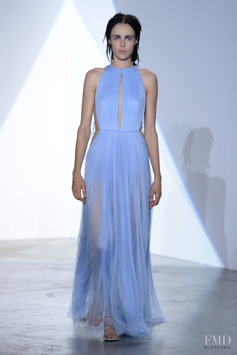 Edie Campbell featured in  the Vionnet fashion show for Spring/Summer 2014