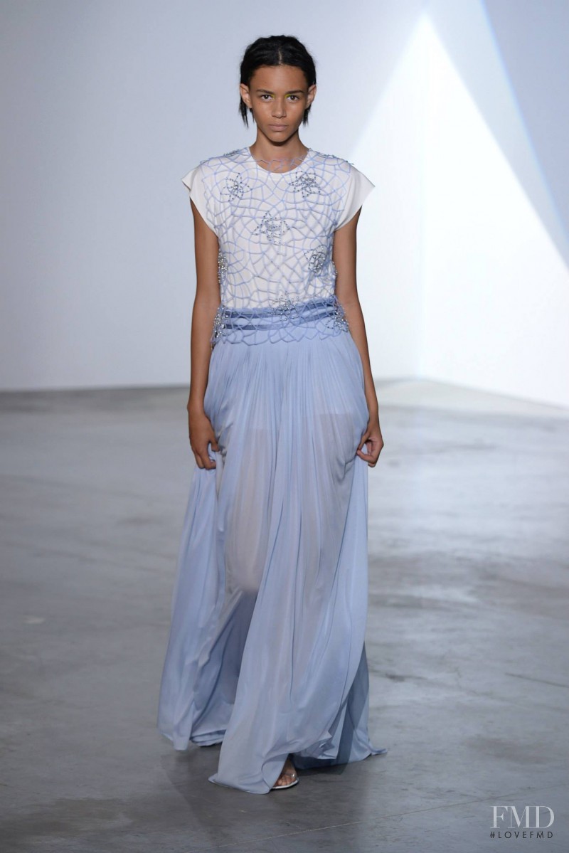 Binx Walton featured in  the Vionnet fashion show for Spring/Summer 2014