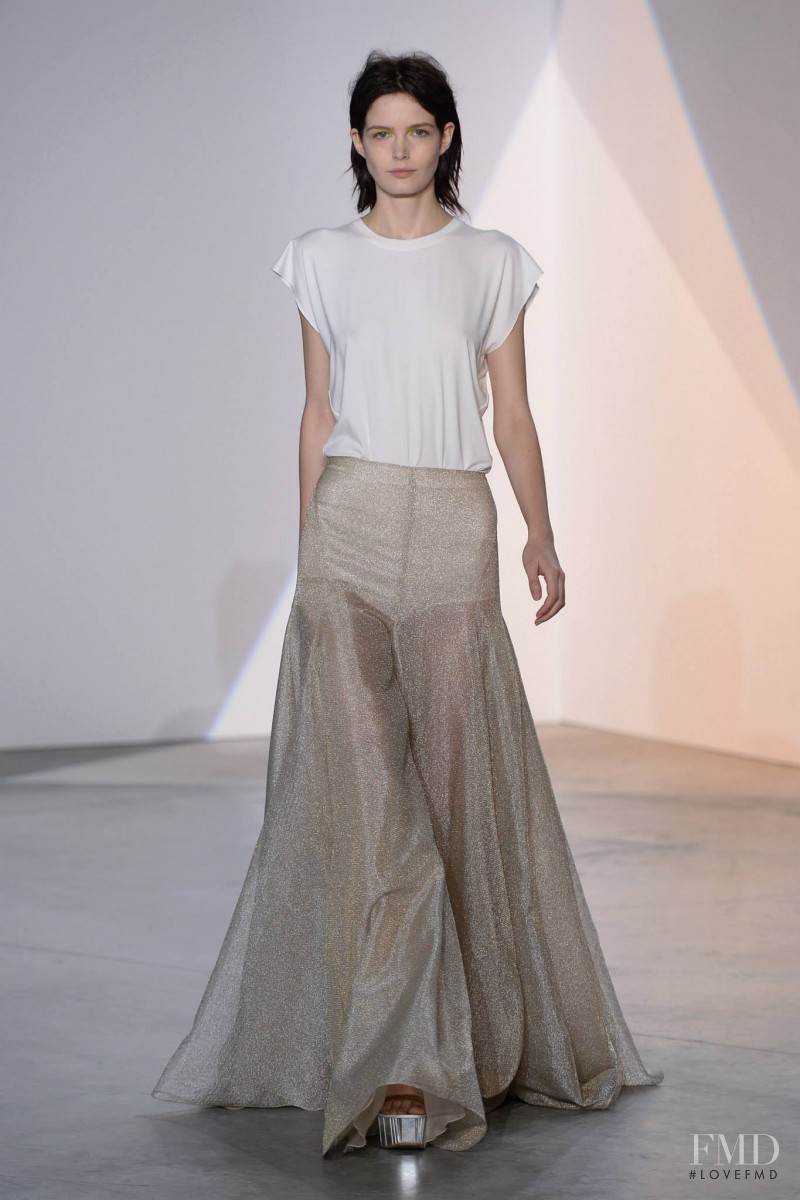 Zlata Mangafic featured in  the Vionnet fashion show for Spring/Summer 2014