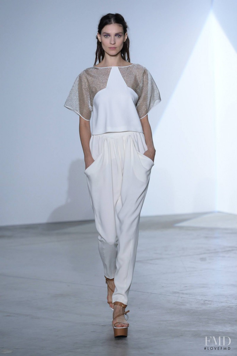 Kati Nescher featured in  the Vionnet fashion show for Spring/Summer 2014